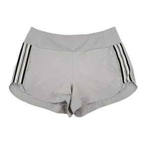 Athleta Ascender Shorts Womens Size 16 Gray Stretch Athletic Pockets 4in Inseam